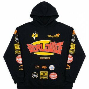 Black Graphic Race Racing Hoodie
